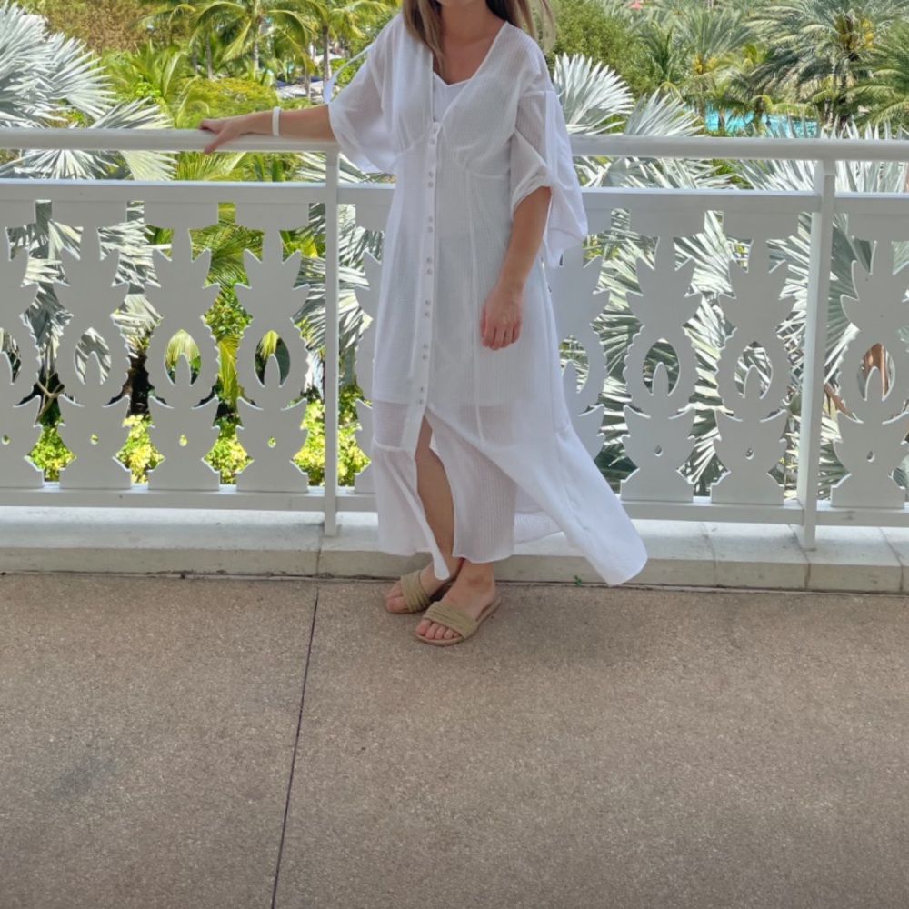 Asos Design Button Through Pep Hem Maxi Dress - image 3